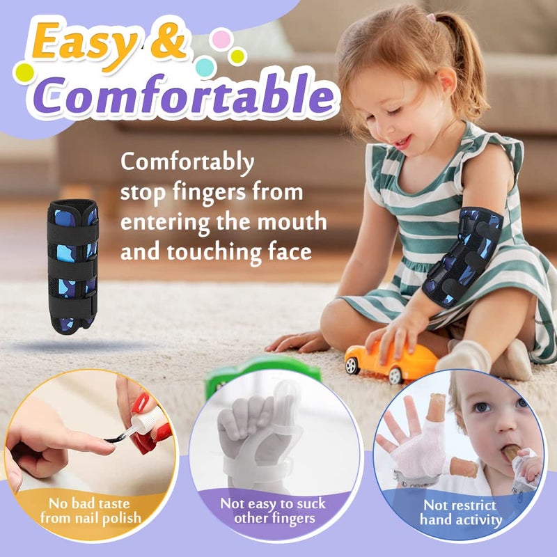 Mybow Thumb Sucking Stop for Kids, Finger Sucking Guard, Stop Nail Biting Treatment, Toddlers Thumb Sucking Prevention, Anti Nose Picking Pediatric Elbow Brace (1 PCS) - Image 4